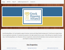 Tablet Screenshot of greekhousingalliance.com